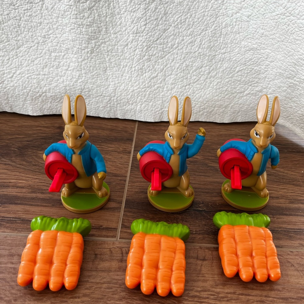 McDonald’s toy Peter Rabbit launcher 2018. Great for Easter basket